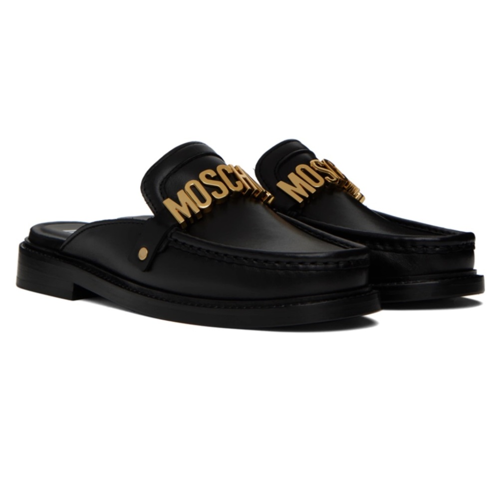 MOSCHINO Black Loafers